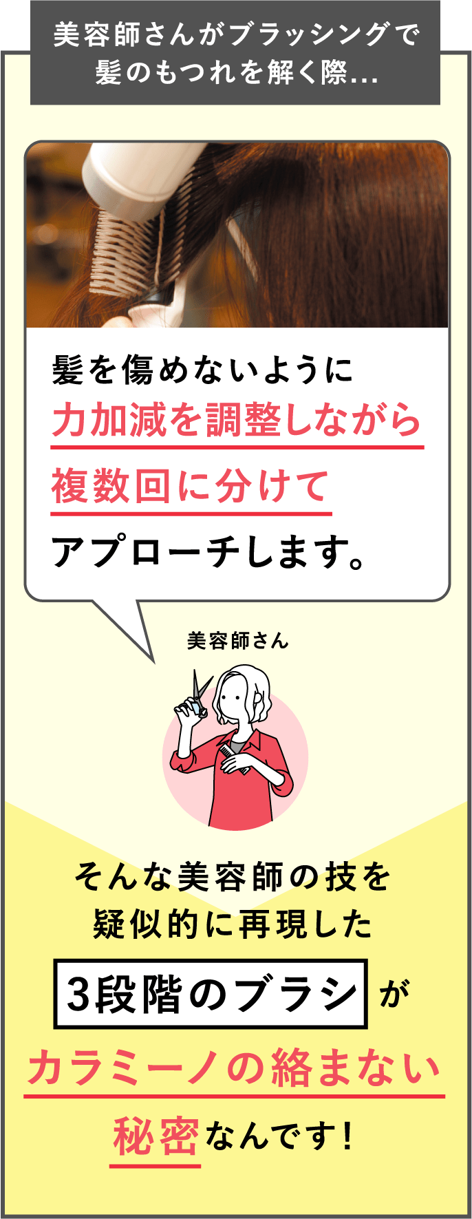 美しく健やかな髪をキープするのに欠かせないブラッシングは美髪の原点