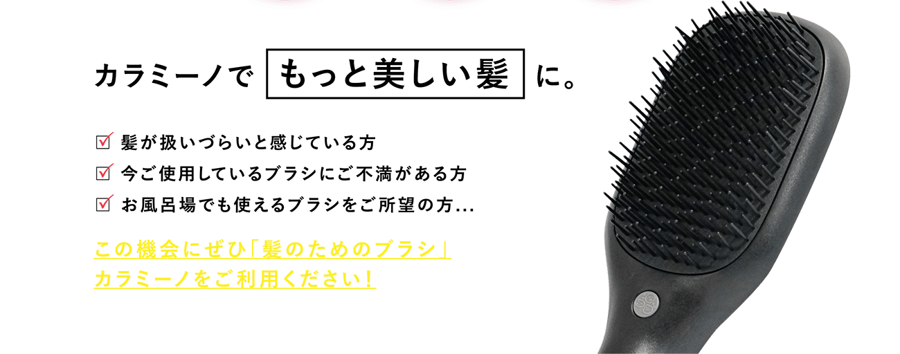 カラミーノが美髪へ導く3つのポイント